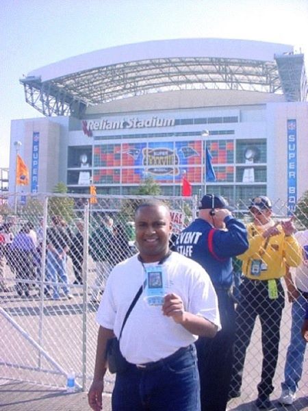 Da SuperTroop (aka Percy L.G. Herold) during Superbowl 38 Houston, Texas